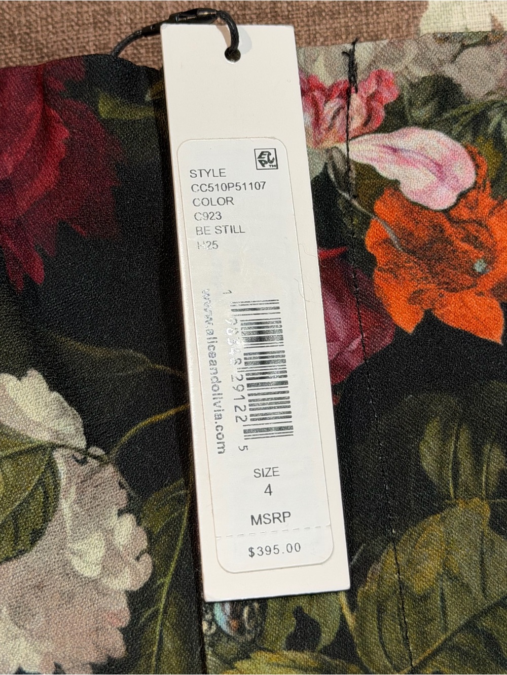 Alice + Olivia Teeny Floral Bootcut Pants - Picture 8 of 8
